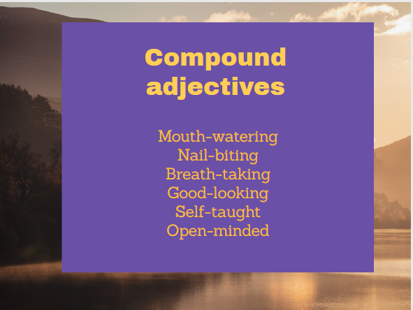 What are adjectives? 2