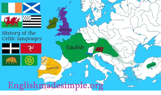 The Manx language 4 Celtic languages map