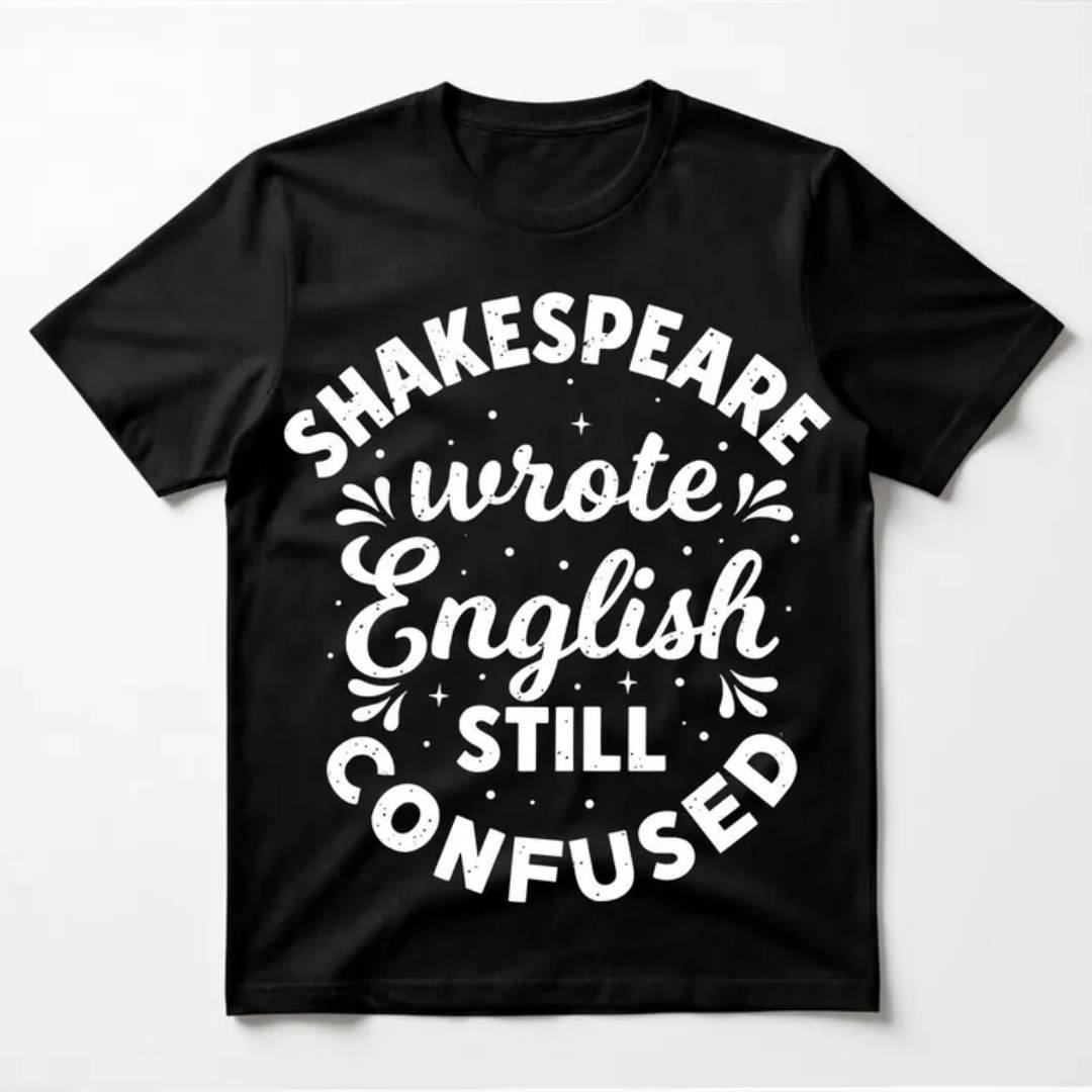 English Literature Humor T-Shirt 2 English Literature Humor T Shirt ENGLISH