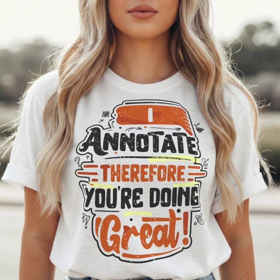 I Annotate Therefore You're Doing Great T-Shirt 1 I Annotate Therefore You're Doing Great T Shirt