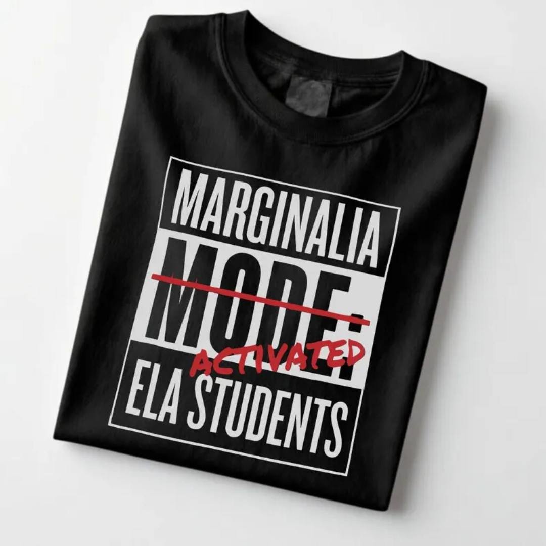 Marginalia Mode Activated T-Shirt 3 Literature Lover Apparel