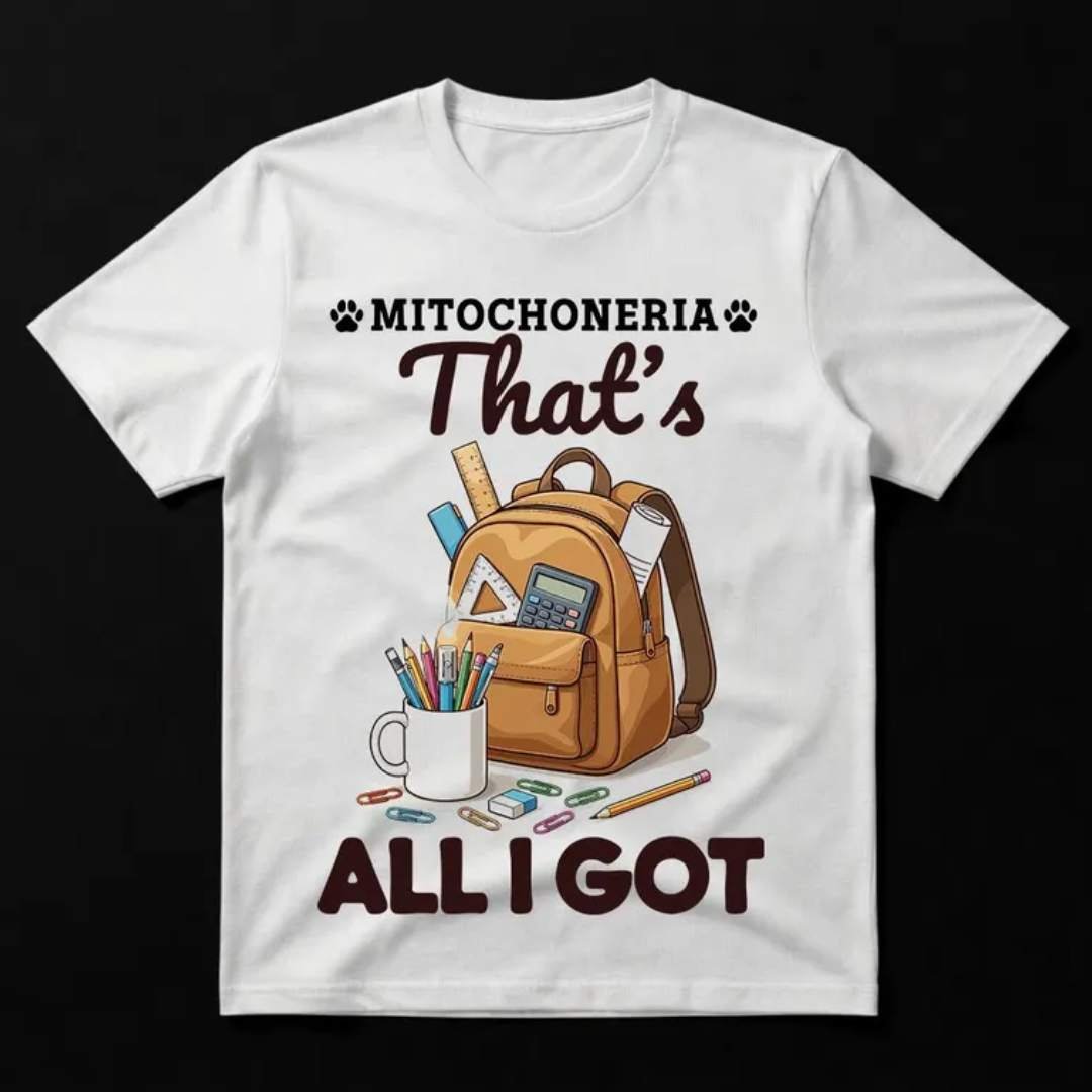 Biology Humor T-Shirt Mitochondria 2 Mitochondria Powerhouse Of The Cell Meme Tee ENGLISH