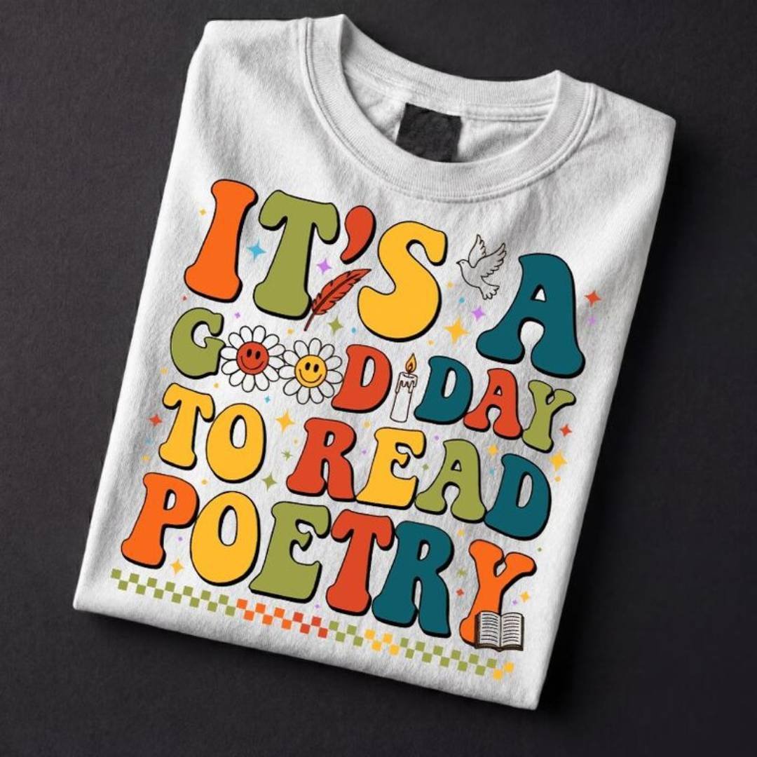 Retro Poetry Shirt Literary Icons Graphic Tee 3 Retro Poetry Shirt EMS