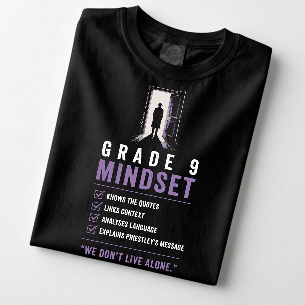 Funny GCSE English Literature Shirt 2 13) Grade 9 Mindset 01