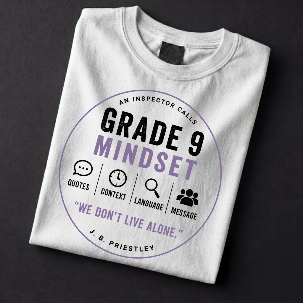 GCSE Revision Graphic T-Shirt 2 14) Grade 9 Mindset 01