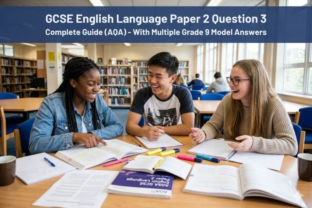 GCSE English Language Paper 2 Question 3 Complete Guide (AQA) – With Multiple Grade 9 Model Answers