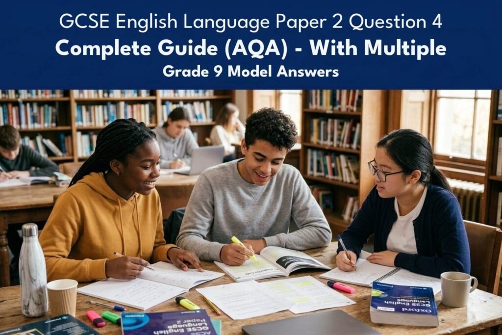 GCSE English Language Paper 2 Question 4 Complete Guide (AQA) – With Multiple Grade 9 Model Answers