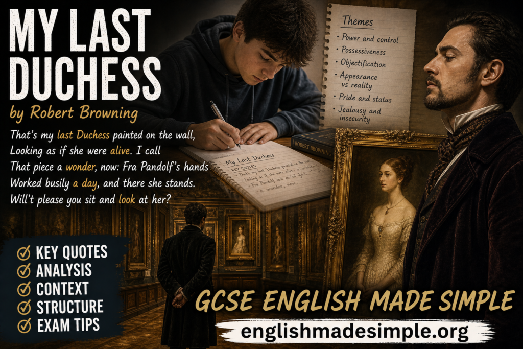 My Last Duchess by Robert Browning – How to Get a Grade 9 (AQA GCSE English Literature) 10 My Last Duchess
