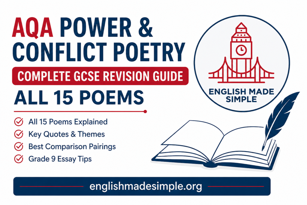 AQA Power and Conflict Poetry Anthology: Complete GCSE Revision Guide (All 15 Poems) 7 Poetry and conflict pillar page featured image