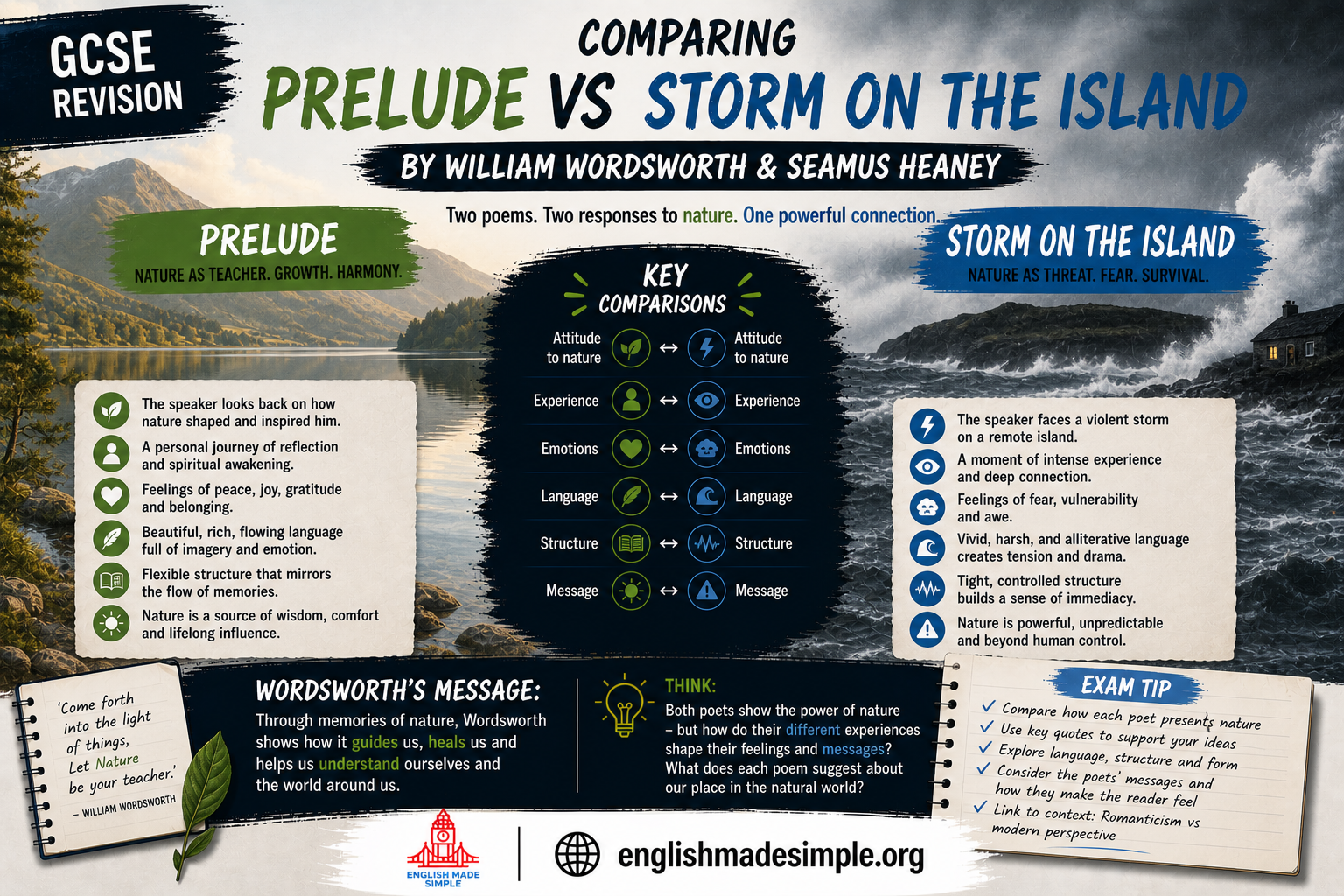 Prelude and storm on the island