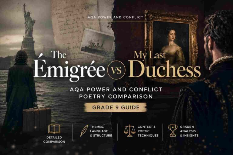 Home Main 105 The Émigrée vs My Last Duchess AQA Power and Conflict Poetry Comparison (Grade 9 Guide)