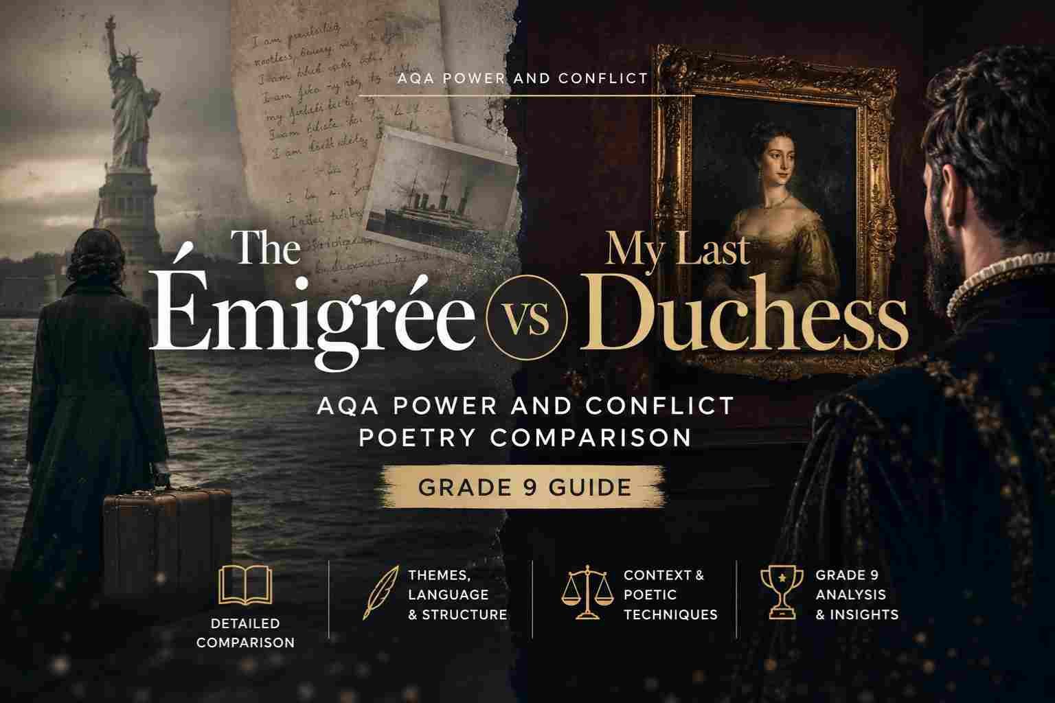 The Émigrée vs My Last Duchess AQA Power and Conflict Poetry Comparison (Grade 9 Guide)