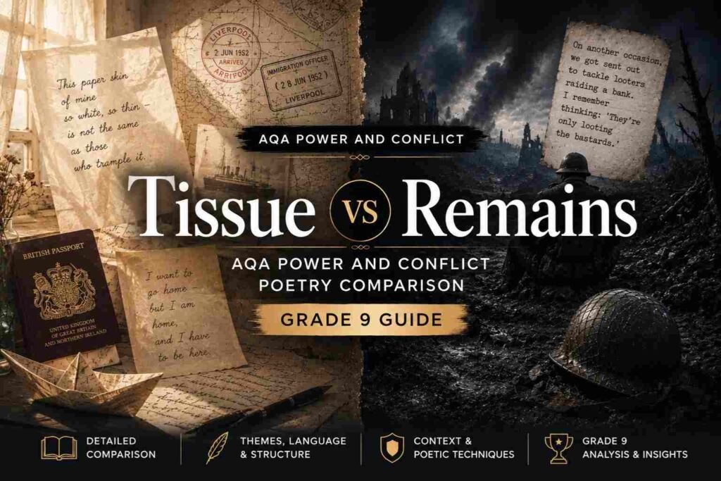 Tissue vs Remains: AQA Power and Conflict Poetry Comparison (Grade 9 Guide) 1 Tissue vs Remains AQA Power and Conflict Poetry Comparison (Grade 9 Guide)